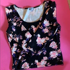 Charlotte Russe 3/4 sleeve crop top